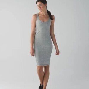 Lululemon Go For It Vitasea Dress Hyper Stripe Heathered Medium Grey Ghost 2
